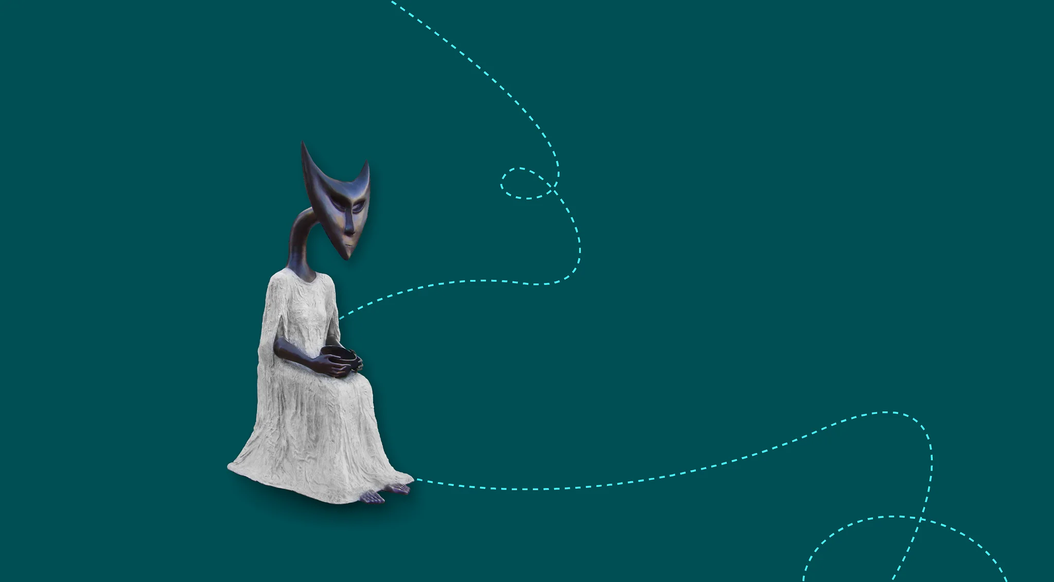 Leonora Carrington, La inventora de atole, 2011, bronce.